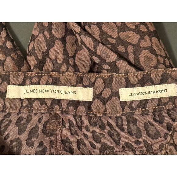 Jones New York Jeans Lexington Straight Animal Print, Size 6 - Picture 4 of 5